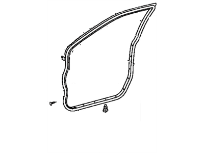 Toyota 67861-48020 Weatherstrip,  Front Door,  RH