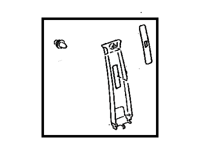 Toyota 62410-48030-A0 Garnish,  Center Pillar,  RH