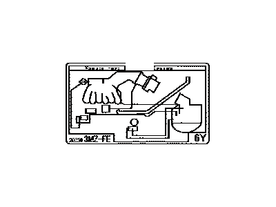 Toyota 17792-20330 Label,  Emission Control Device Information