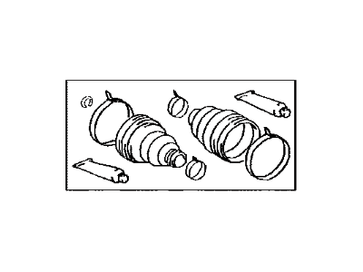 Toyota 04437-48031 Boot Kit,  Rear Drive Shaft