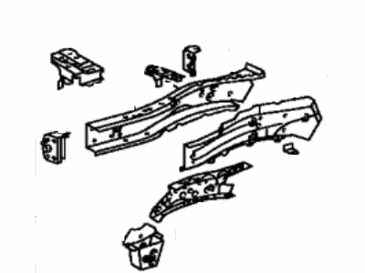 Toyota 57102-48903 Member Sub-Assembly, Front Side, Driver Side