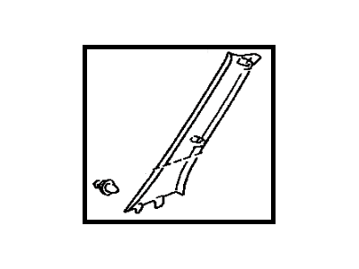 Toyota 62210-48030-A0 Garnish, Front Pillar, Passenger Side