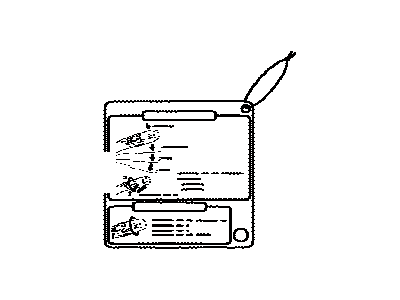Toyota 85254-48020 Label,  Rear Wiper Information