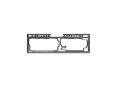 Toyota 42661-48221 Label,  Tire Pressure Information