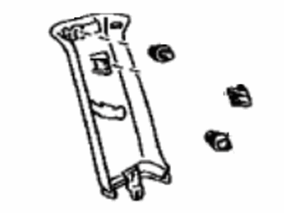 Toyota 62639-48010-B1 Garnish,  Quarter Pillar,  LH