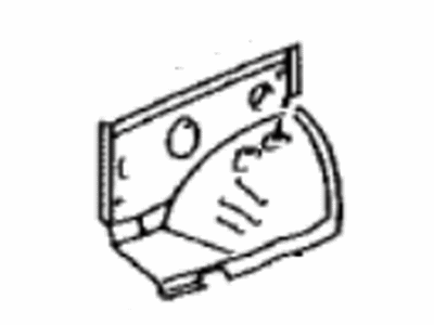 Toyota 53711-48020 Apron, Front Fender, Front Passenger Side