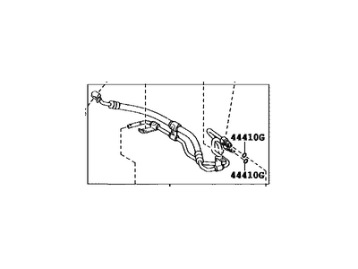 Toyota 44410-48090 Tube Assy,  Pressure Feed