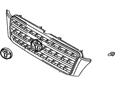 Toyota 53101-48100-G0 Grille,  Radiator