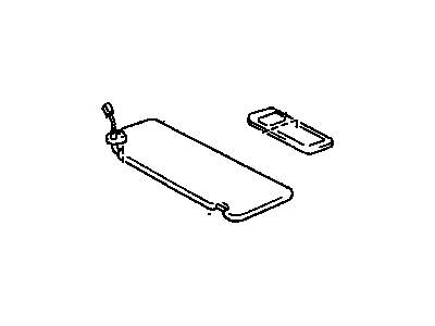 Toyota 74310-48090-A0 Visor Assy,  RH