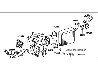 Toyota 87050-48040 Radiator Assembly, Air Conditioner