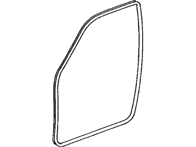 Toyota 62311-48020-B1 Weatherstrip,  Front Door Opening Trim,  RH