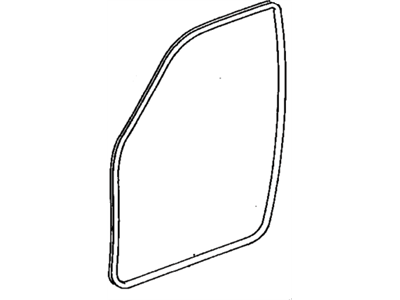 Toyota 62312-48020-B1 Weatherstrip,  Front Door Opening Trim,  LH