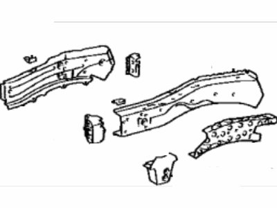 Toyota 57027-48900 Member Sub-Assy,  Front Side,  RH