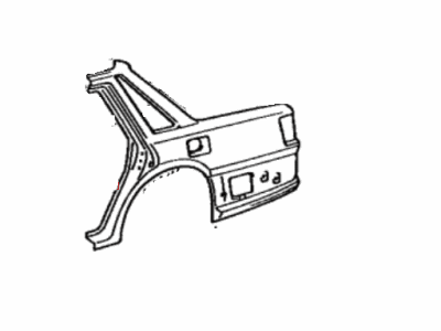 Toyota 61602-03903 Panel, Quarter, Driver Side