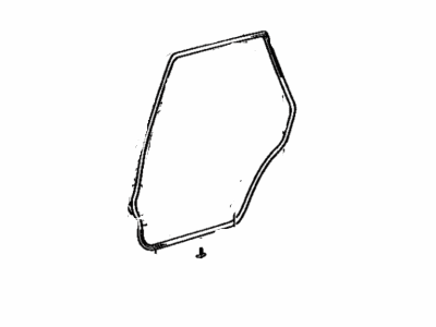 Toyota 67871-03010 Weatherstrip, Rear Door, Passenger Side