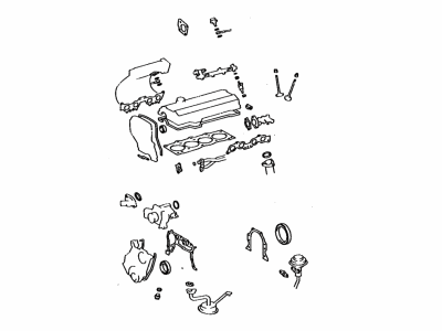 Toyota 04111-62020 Gasket Kit, Engine Overhaul, Passenger Side