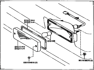 Toyota 81510-39625 Signal Lamp