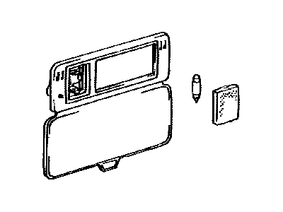 Toyota 81340-32020-E0 Lamp Assembly, Vanity, Passenger Side