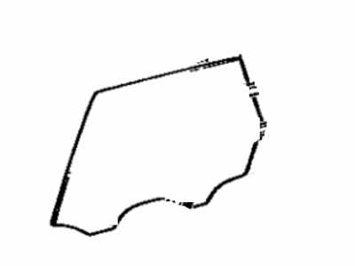 Toyota 68113-03010 Glass Sub-Assembly, Rear Door, Passenger Side