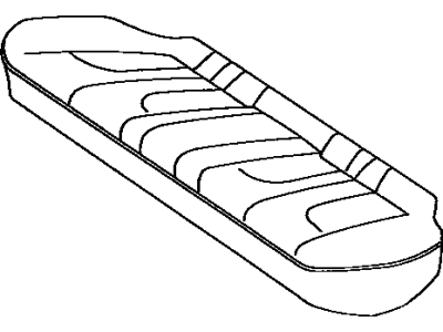 Toyota 71075-03010-D0 Cover, Rear Seat Cushion (For Bench Type)