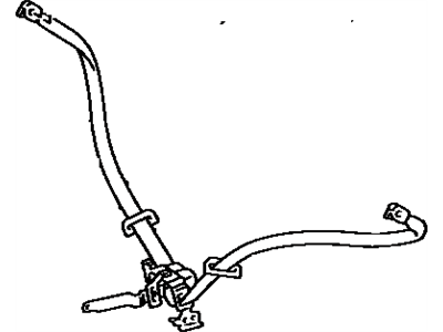 73100-32010-J0 Toyota Belt Assembly, Front Seat Shoulder Illustration 1 of 1