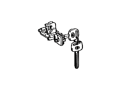 Toyota 69056-20330 Cylinder & Key Set,  Glove Compartment Lock
