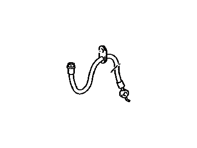 Toyota 90947-02D53 Hose,  Flexible(For Rear LH)