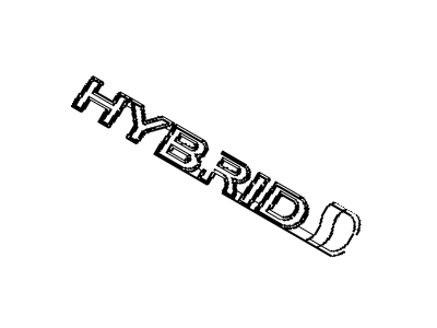 Toyota 75361-48060 Plate,  Front Fender Name,  NO.1