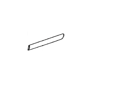 Toyota 75742-48020-A1 Moulding,  Rear Door,  Outside LH