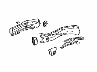 Toyota 57027-48900 Member Sub-Assembly, Front Side, Passenger Side