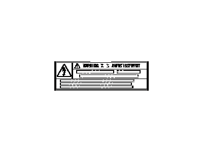 Toyota G9118-47010 Label, Electric Vehicle Unit Controller Caution