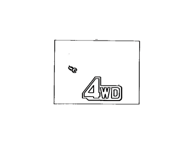 Toyota 75430-90A00 Plate, Rear Name(Mechanism)