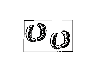 Toyota 04495-60010 Shoe Kit,  Rear Brake