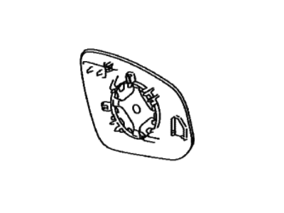 Toyota 87961-0E350 Mirror Outer,  LH