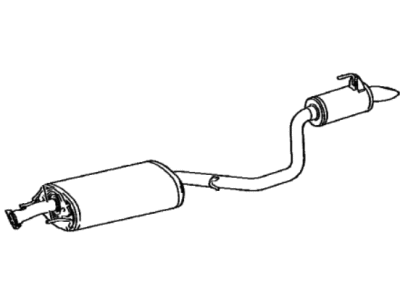 Toyota 17430-0P600 Pipe Assy,  Exhaust,  Tail