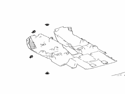 Toyota 58510-0E360-C0 Carpet Assy,  Floor,  Front