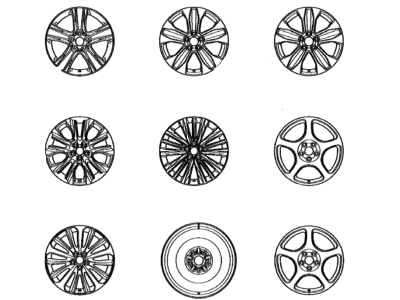 Toyota 4261B-0E040 Wheel,  Disc (For Spare)