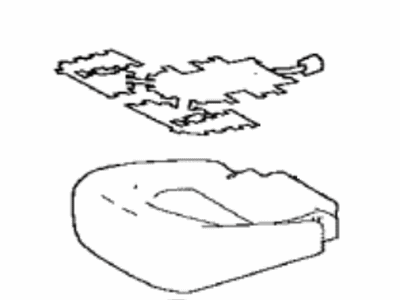 Toyota 71075-0E480-L1 Cover,  Rear Seat Cushion,  RH (For Separate Type)