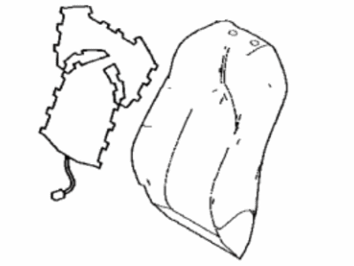 71074-0E530-B4 Toyota Cover, Front Seat Back, Driver Side(For Separate Type) Illustration 1 of 1