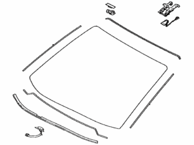 Toyota 56101-0E640 Glass,  Windshield