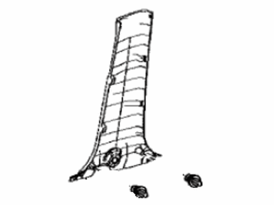 Toyota 62414-42060-C0 Garnish, Center Pillar, Lower Driver Side