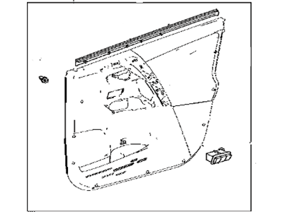 Toyota 67620-42B61-C2 Board Sub-Assy,  Front Door Trim,  LH