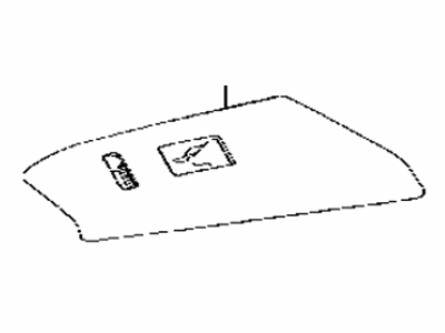 Toyota 74231-42170-C0 Panel, Front Armrest Base, Upper Passenger Side