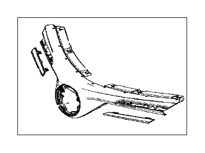 Toyota 53101-42451 Grille Sub-Assy,  Radiator