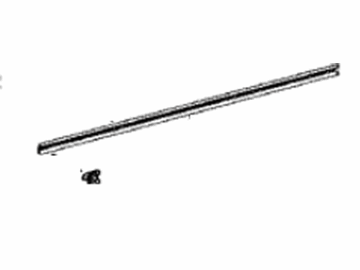 Toyota 67863-42030 Weatherstrip,  Rocker Outer,  RH