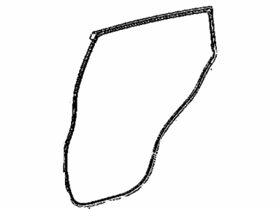 Toyota 67872-42070 Weatherstrip,  Rear Door,  LH