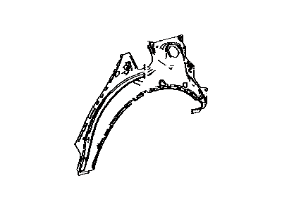 Toyota 61632-42080 Panel,  Quarter Wheel House,  Outer LH