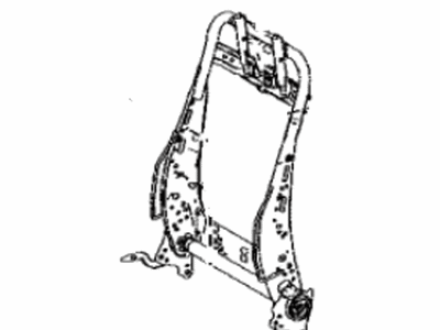 Toyota 71013-42040 Frame Sub-Assembly, Front Seat Back, Passenger Side
