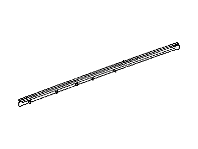 Toyota 68172-42060 Weatherstrip,  Front Door Glass,  Inner LH