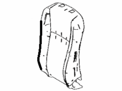 Toyota 71552-42090 Pad,  Front Seat Back,  LH(For Separate Type)